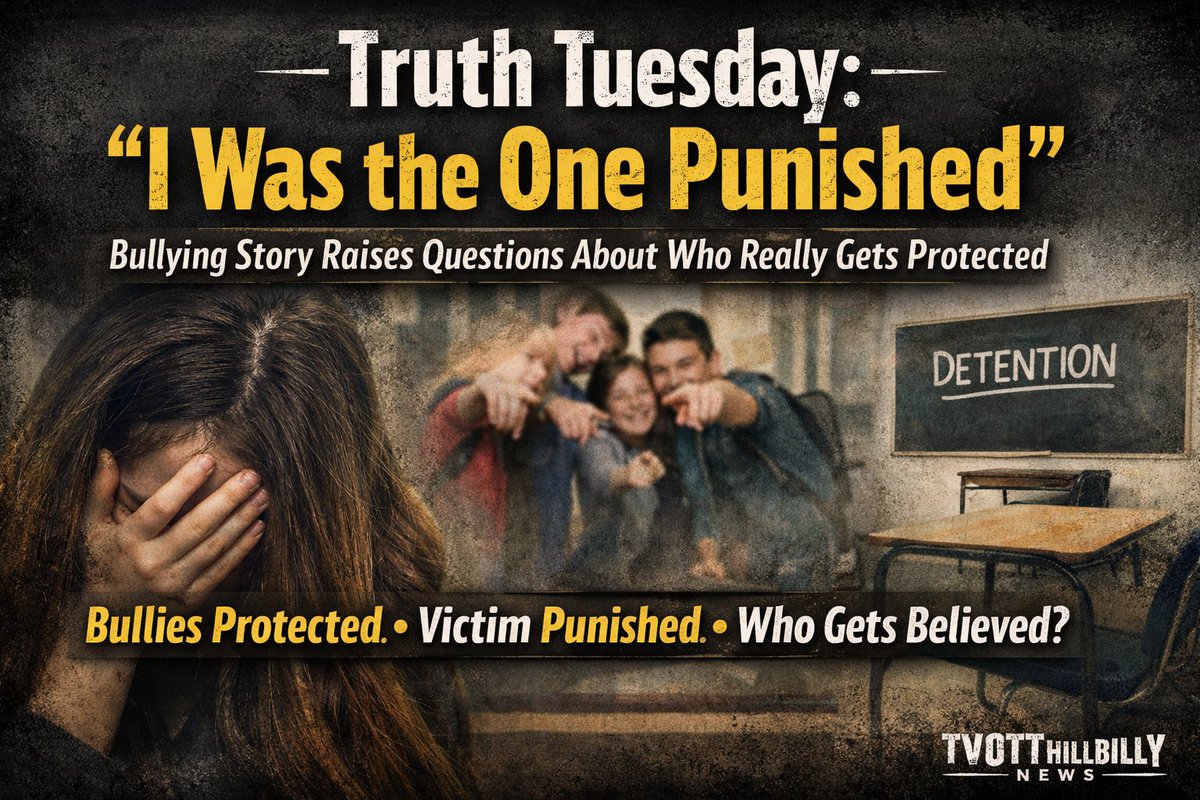 tvottog's tweet image. Truth Tuesday:

She says she was bullied for years—and ended up being the one punished.

Eventually, she left public school entirely.

So what’s really going on in our schools?

Read more:
 thehillbillynews.com/article/truth-…
#TruthTuesday #Dolgeville #SchoolBullying #NYSchools
