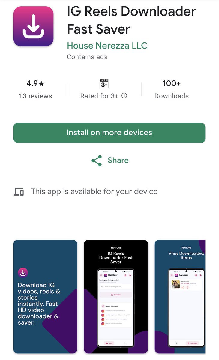 syeduzairdev's tweet photo. Tired of downloading Instagram videos again and again… and still getting that annoying watermark? 😩

Introducing IG Reels Downloader  🚀  

https://t.co/qGwK8J19KC

Now you can download your favorite Instagram reels without any watermark — clean, fast, and HD quality 🔥 https://t.co/7PWTU2IzIQ