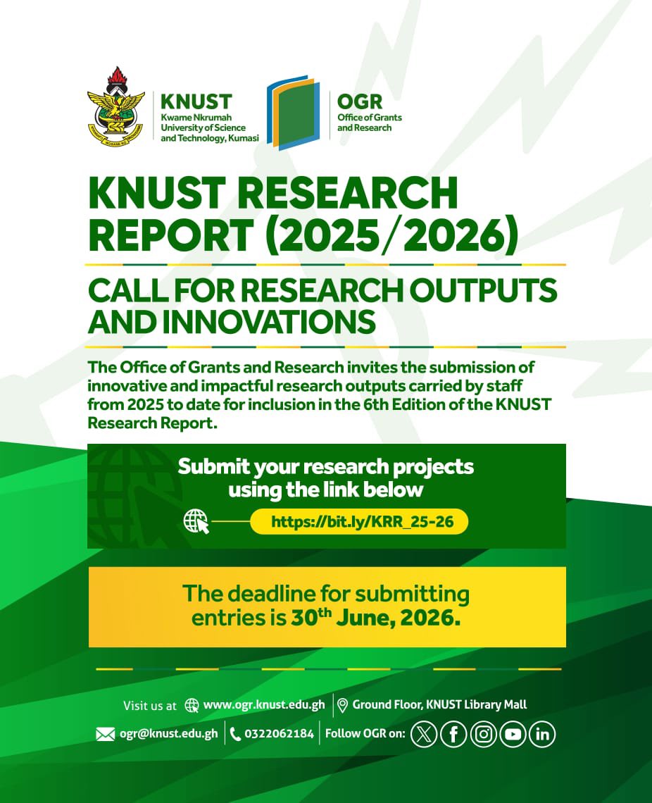 KNUST Office of Grants and Research tweet media