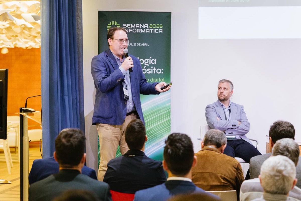 COIICV's tweet photo. ➡️Manuel Serrat, jefe de Servicio de Sistemas y T.I. de la Sindicatura de Comptes de la C.V., durante su intervención en #SI2026: "El ENS hay que cumplirlo y demostrarlo con la certificación del nivel de seguridad exigible". https://t.co/Mml1GnMQFa