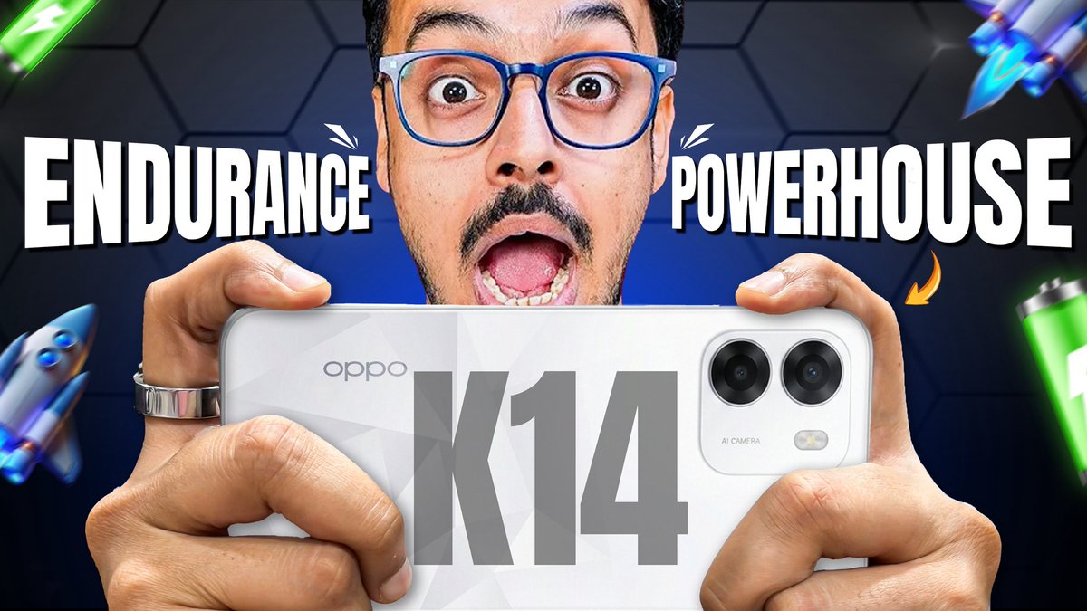 digitindia's tweet image. OPPO K14 5G: Big Battery and Smooth Performance Under Rs 25,000 | Should You Consider? 🚀

Watch now - youtu.be/OS4nEL2yHiU

#oppok14 #oppo #techreview