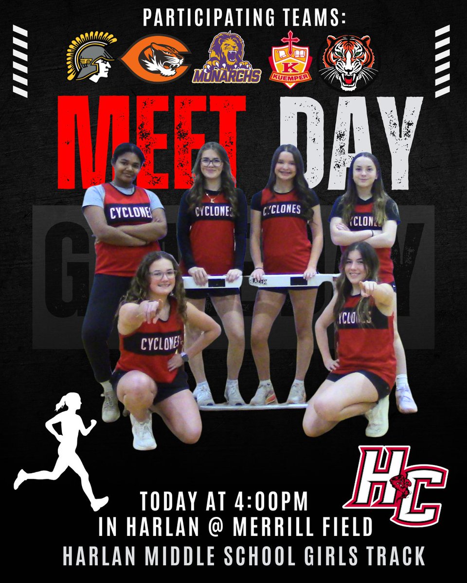HCSDmiddle's tweet photo. HOME MEET DAY!!! Come out and support the Middle School Girls Track team today as they run at Merrill Field.
Start time is 4 pm! https://t.co/jIsFjvmFsg