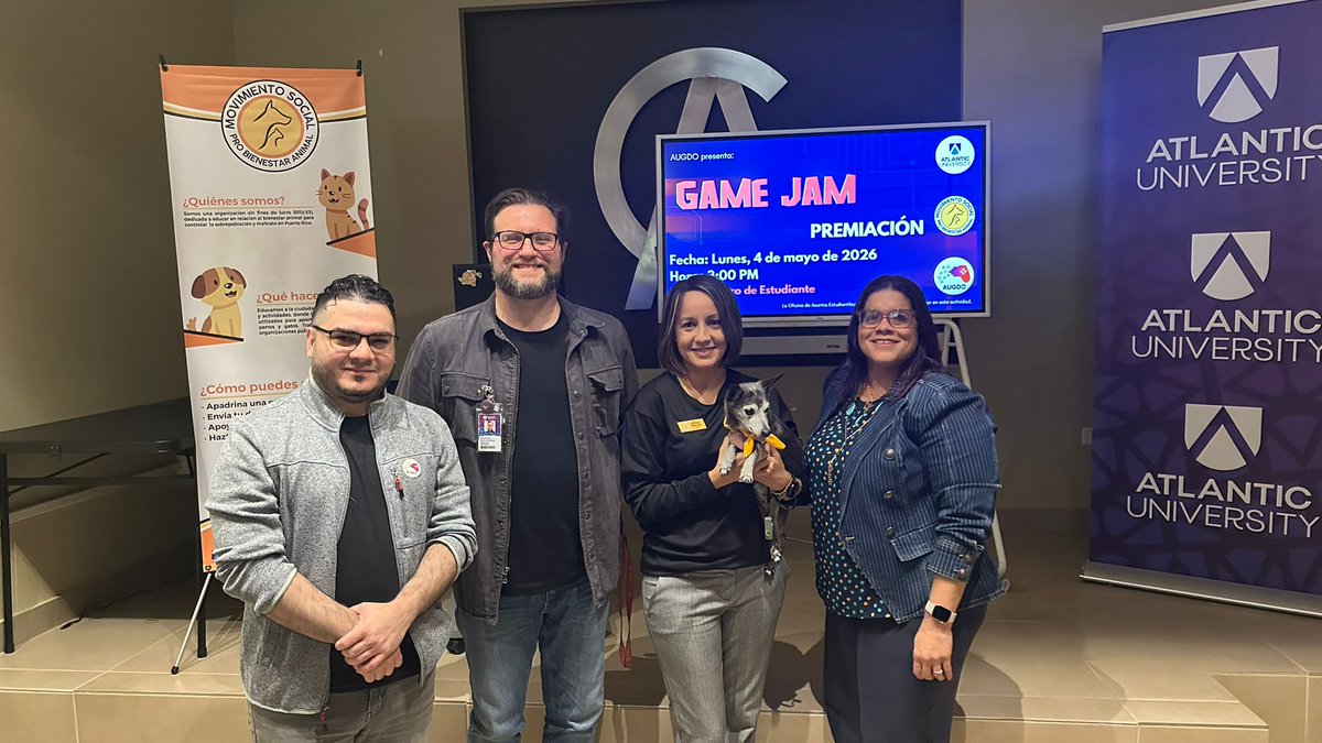 MOSPBA11's tweet photo. ¡El bienestar animal llega al mundo del "Gaming"! 🎮🐾Participamos en la orientación del próximo Game Jam, donde estudiantes creativos asumirán el reto de desarrollar videojuegos enfocados en el #BienestarAnimal  y la #TenenciaResponsable
#MOSPBA  Seguimos... https://t.co/CcJdXXer15
