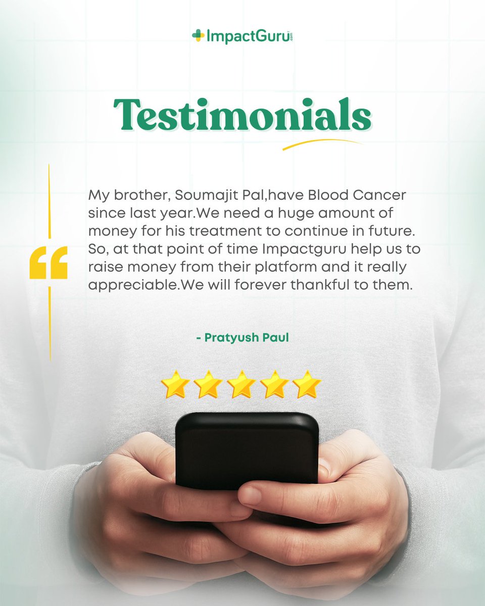 ImpactGuru's tweet image. Moments like these are a reminder of why showing up for one another makes all the difference!

#ImpactGuruTestimonial #MakingADifference