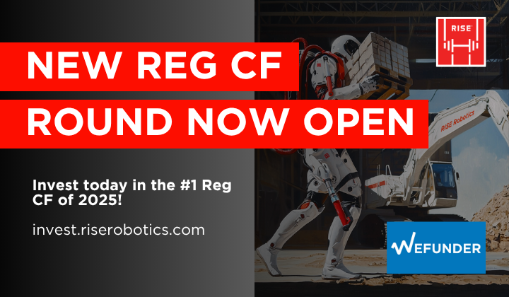 RiseRobotics's tweet photo. RISE’s new community investment round is now OPEN on @Wefunder! 🚨

Our mission hasn’t changed, but the company has. RISE is no longer just proving the technology, we’re deploying it in the field and pushing toward even bigger milestones.

🦾Invest: https://t.co/HyexDLLKvm https://t.co/y9dfxbHswS