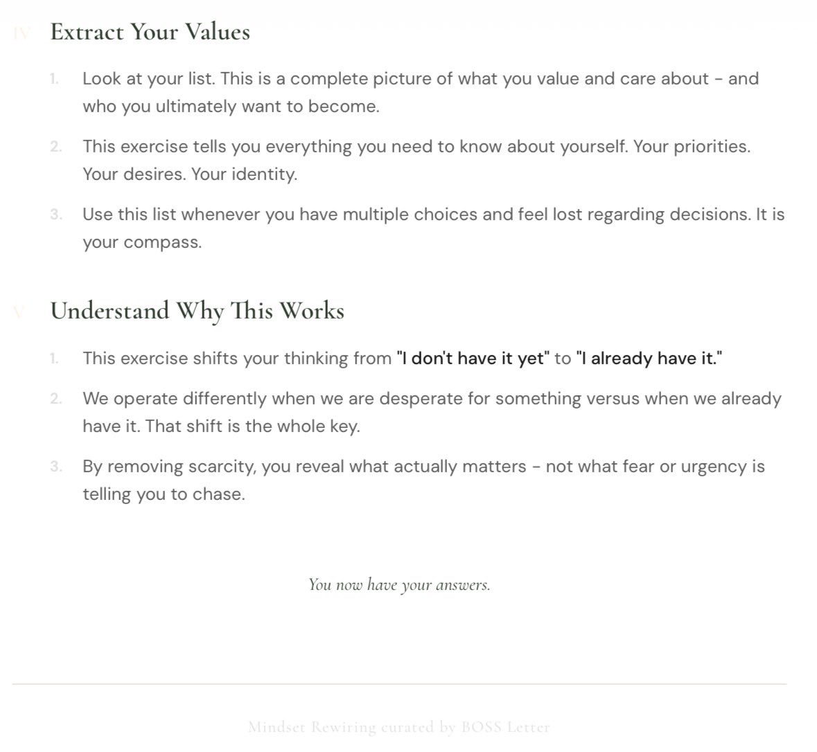 knowing what you want is a skill you can develop