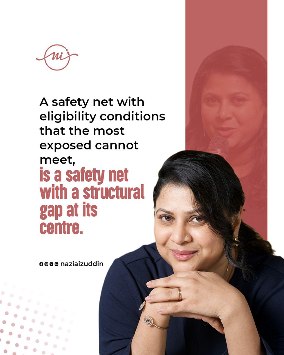 naziaizuddin's tweet image. A safety net with eligibility conditions that the most exposed cannot meet, is a safety net with a structural gap at its centre.

#PublicPolicy #WelfareState #SocialProtection #InclusiveGovernance #EconomicJustice