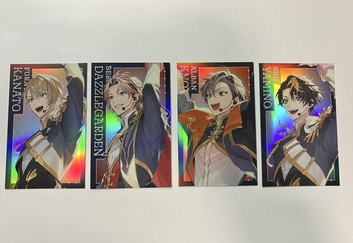 g96883's tweet photo. 【交換】
にじさんじ にじフェス2026 CONCERTO Day2 缶バッジ ランダムキラキラカード

【譲】画像1,2枚目

【求】画像3,4枚目

○郵送希望
○カード↔缶バッジの異種交換可
○お気軽にお声掛け下さい https://t.co/U22Xf1XCox