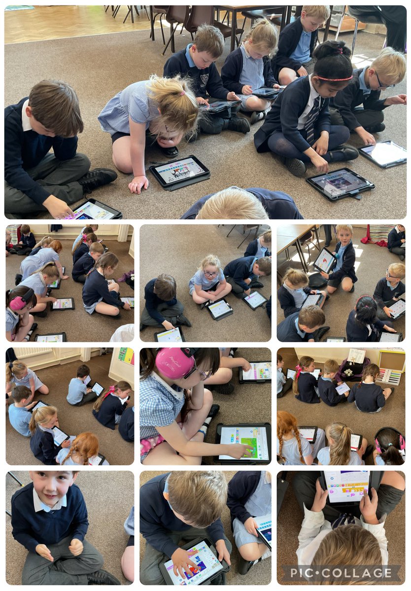 2A_MissAbram's tweet photo. We’ve used scratch junior in our #CompOLOL lesson. We were able to identify the start of a sequence and know how to run a program. #MakeADifference @ololprimary_HT https://t.co/gN1xBrIbpP