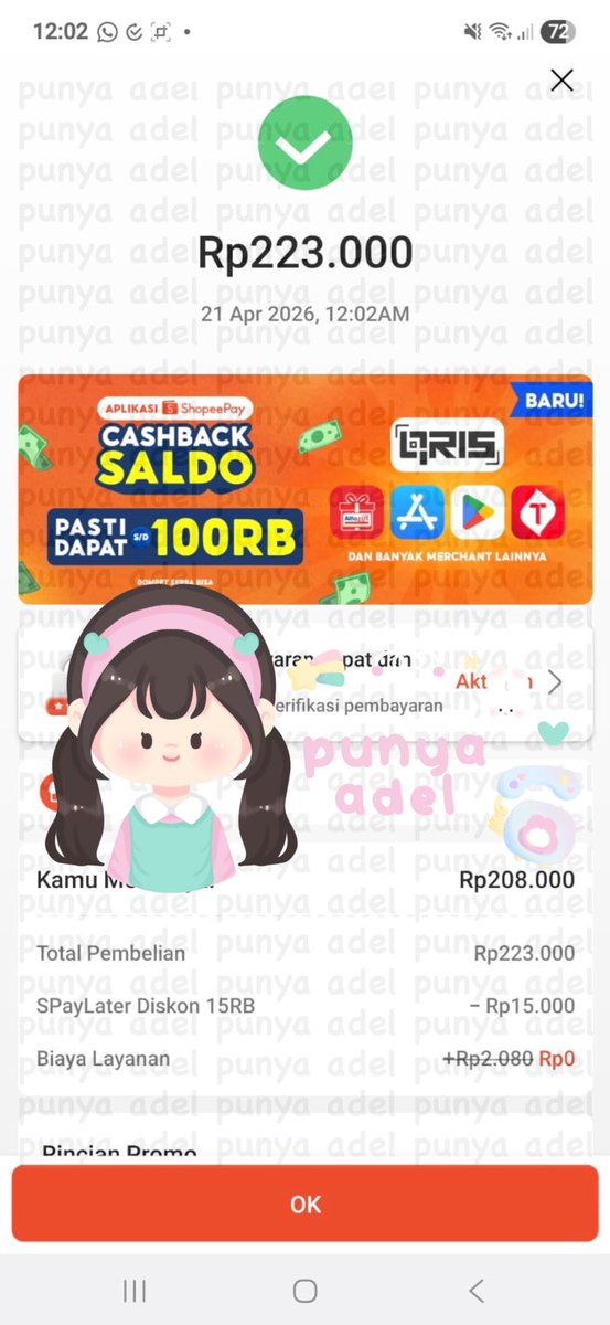 turtivs's tweet photo. @potatosheabhxm hadir kakk sini fee start 10% via scan sung cairrr☝🏻😻 https://t.co/OvHcGqmUIY