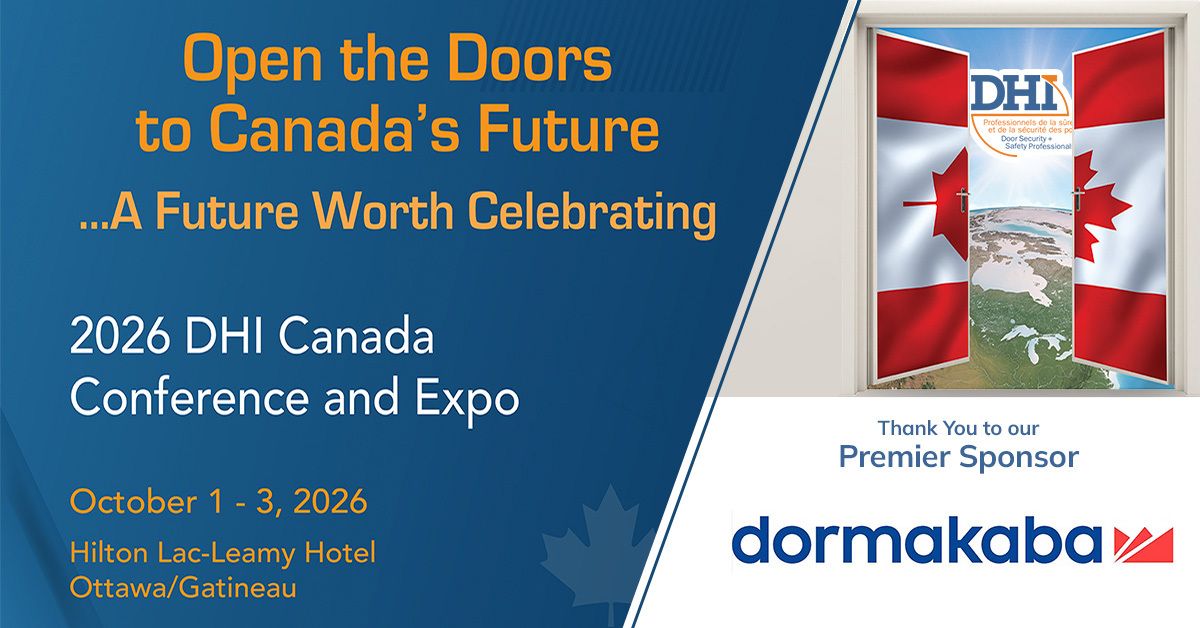 DHICanada's tweet photo. A huge thank you to Dormakaba, a Premier Sponsor of our 2026 Conference &amp; Expo.

Your support helps make this event possible and drives meaningful connections across our industry. We’re grateful to have you on board!

https://t.co/nWT9PmoRzr

#BuildingCodes #DHI #DoorHardware https://t.co/z3Ro6TbbeM