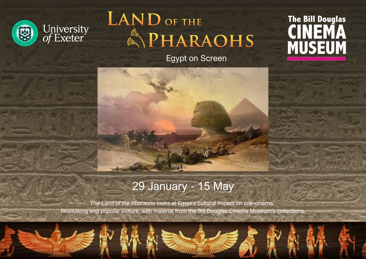 bdcmuseum's tweet image. 🎧 🎥 Watch &amp;amp; listen to this great video by our intern &amp;amp; filmmaker, Simran Sanghera, of Barry Chandler &amp;amp; Freya Hobbs chatting about our latest temporary #exhibition, 'Land of the Pharaohs: #Egypt on Screen' - on until 15 May!  youtu.be/xKJ1GHmkmSE?si… #museum