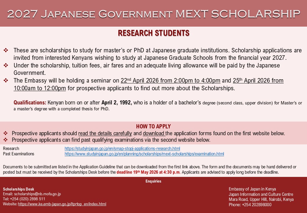 The Embassy of Japan in Kenya tweet media