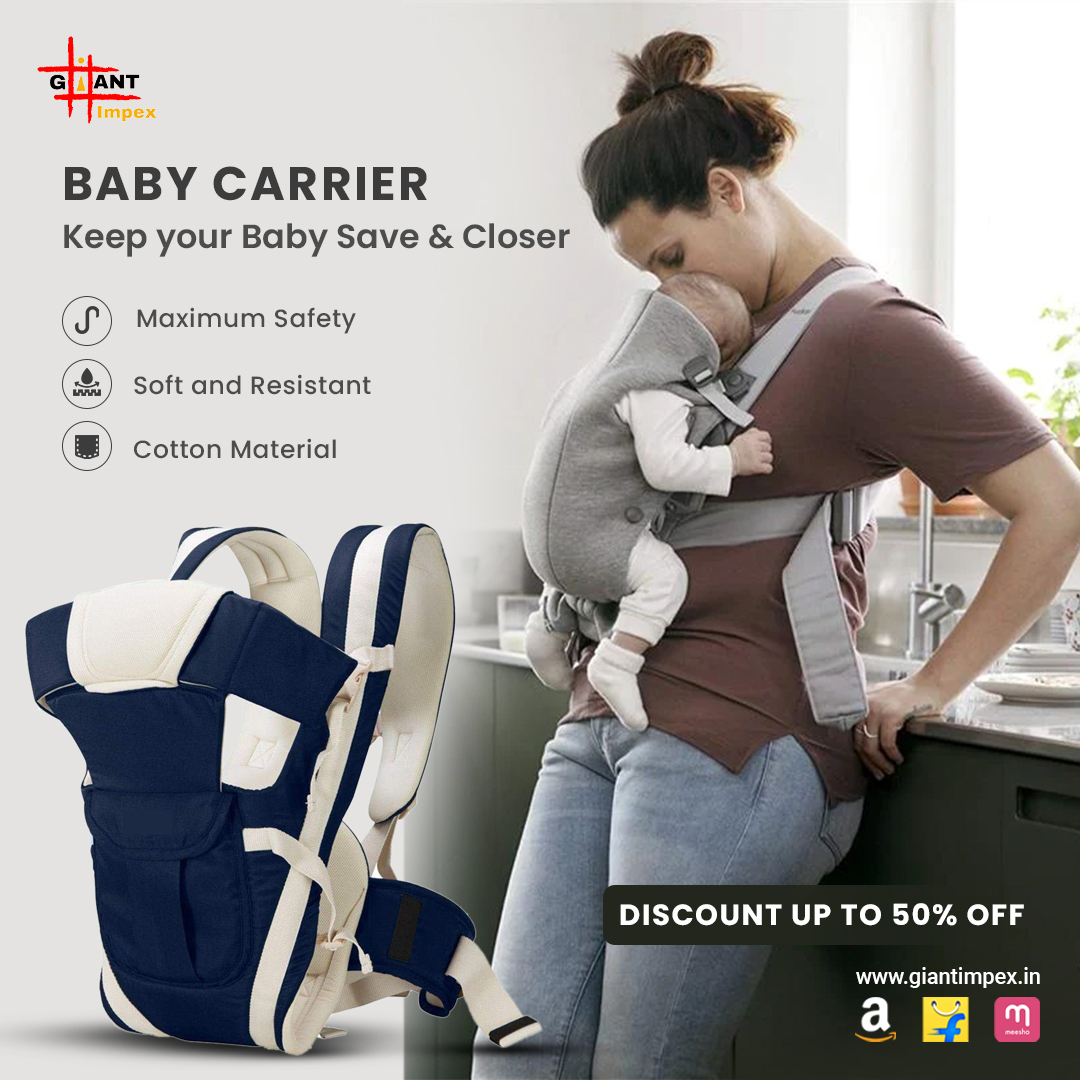 ImpexGiant's tweet image. Kids Baby Carrier is very easy to use and comfortable.Made up of high-quality cotton fabrics it is soft and resistant.
#Amazon
amazon.in/GIANT-IMPEX-Ca…
#Flipkart
flipkart.com/giant-impex-4-…
#Meesho
meesho.com/baby-toddler-w…?