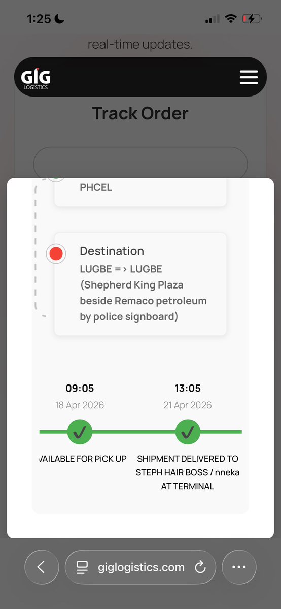 LuSab06's tweet image. BOOM! Pressure works. Vendor (Steph Hair Boss) finally picked up the return at GIGL Lugbe today after 5 weeks of dodging. @moniepointng @OPay_NG @fccpcnigeria the return is complete. Process my ₦60,000 refund NOW! Case FC03682. #ConsumerRights #Justice