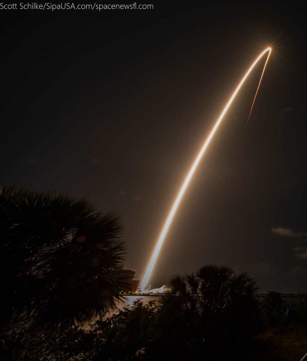 SchilkeScott's tweet image. Liftoff of #SpaceX GPSIII SV10 at 2:53 AM this morning from SLC-40 B1095-7. @SpaceX 48th mission YTD.