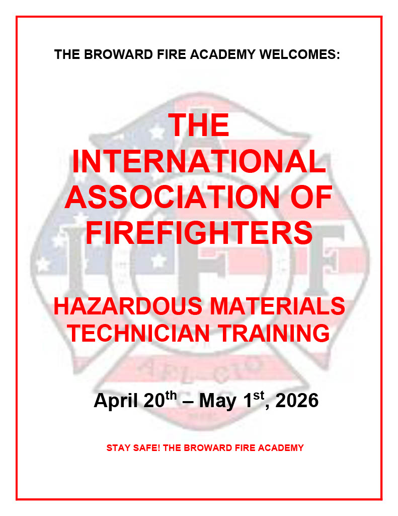 BrowardFireAcad's tweet photo. STAY SAFE!
THE BROWARD FIRE ACADEMY https://t.co/gUojKm1fvF