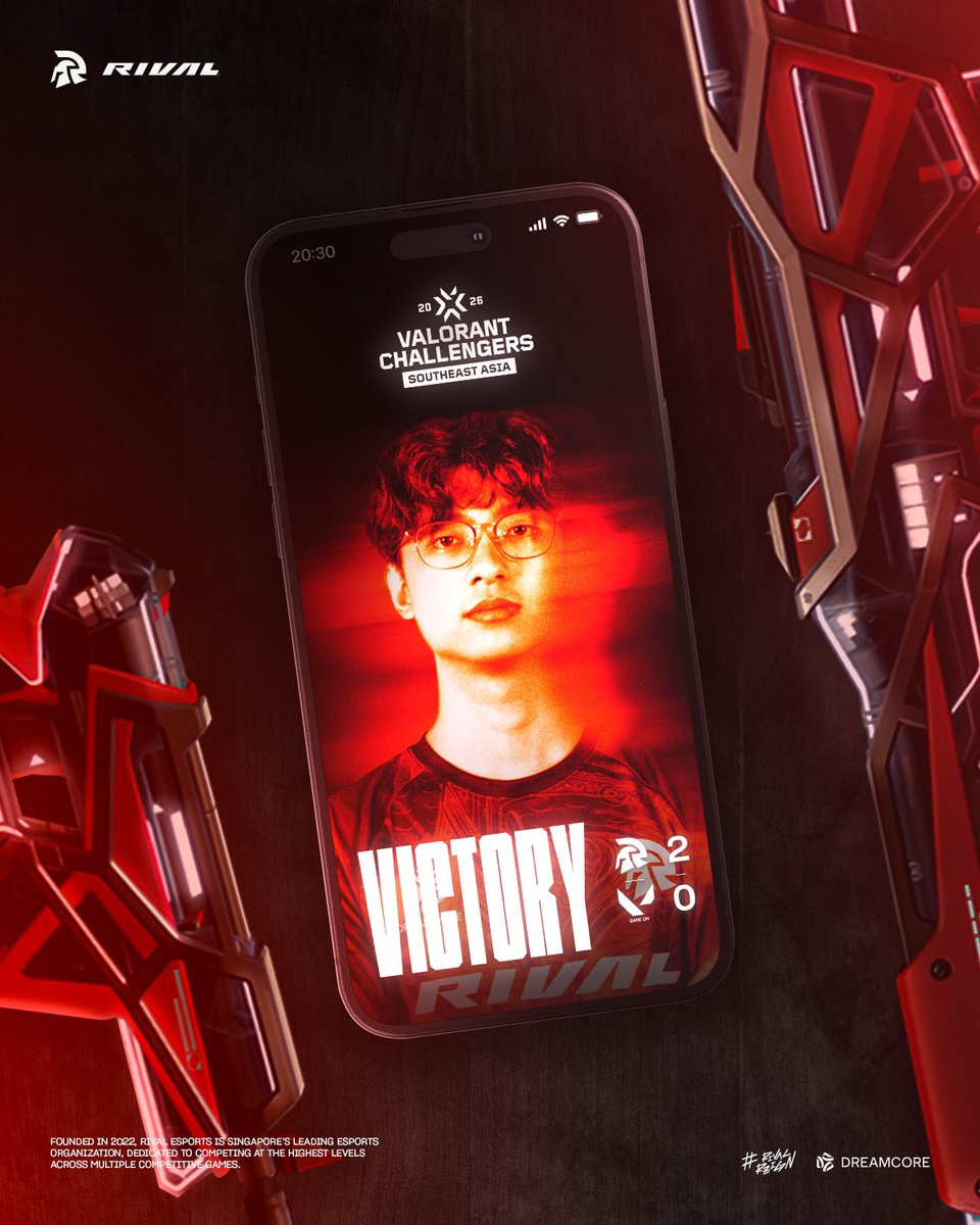 RivalEsportsHQ's tweet image. Clean 2-0 to open the series. See you next week in the Upper Semifinals.😮‍💨 

GGs #GAMEON 🤝 

#RivalReign #ValorantChallengersSEA