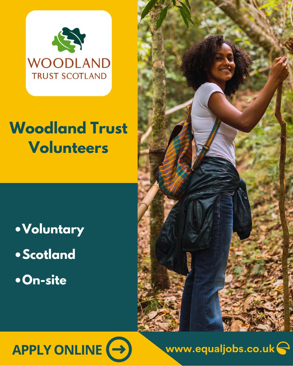 EqualJobsUK's tweet image. Are you interested in nature and the environment? Come and volunteer for the Woodland Trust. Various roles across Scotland:

equaljobs.co.uk

#TreeSeed #Volunteer #Volunteering #Woodlands #Nature #Climatejobs #ClimateAction #Environmentjobs #Sustainability #Jobs2026