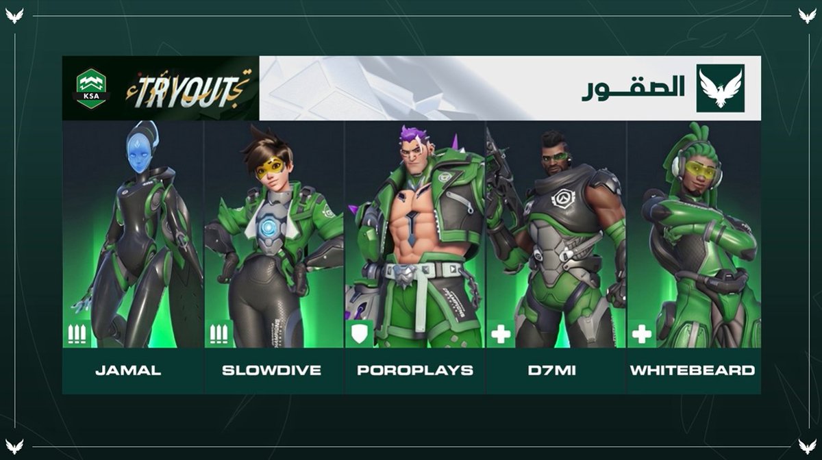 Competitive overwatch in Arabic tweet media