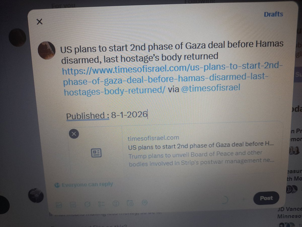 JohnHux03's tweet image. Hamas were given 2 months to #disarm starting from the 28-12-2025 until the 28-2-2026.
Otherwise The IDF will re-enter Gaza in March, 2026 hoping to achieve a #peace agreement under #PhaseTwo :
Now it appears The IDF will re-enter Gaza in early May, 2026.
