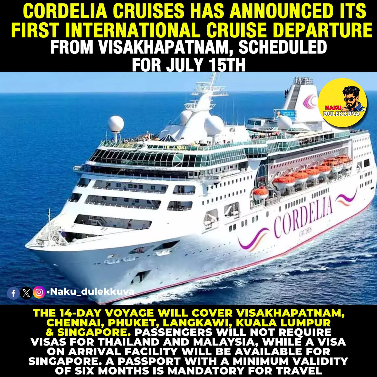 naku_dulekkuva's tweet image. #cruiseship #cordelia