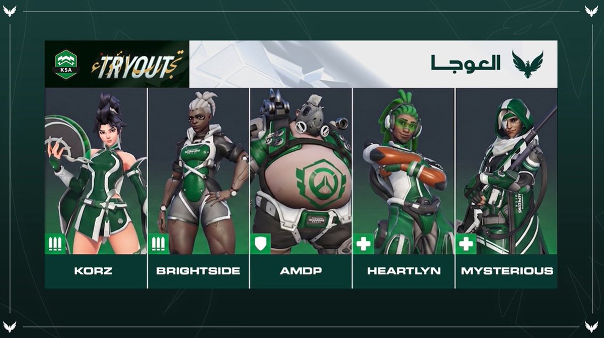 Competitive overwatch in Arabic tweet media