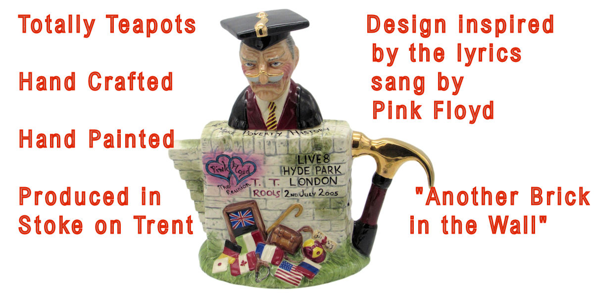 StokeArtPottery's tweet image. "Another Brick in the Wall" #limitededition #Teapot
#handcrafted #handpainted by Totally Teapots
Made in Stoke on Trent.
Creation inspired by the cultural shockwaves of #pinkfloyd.
#collectables #teapotcollectors #giftidea 
bit.ly/4sKvSJa