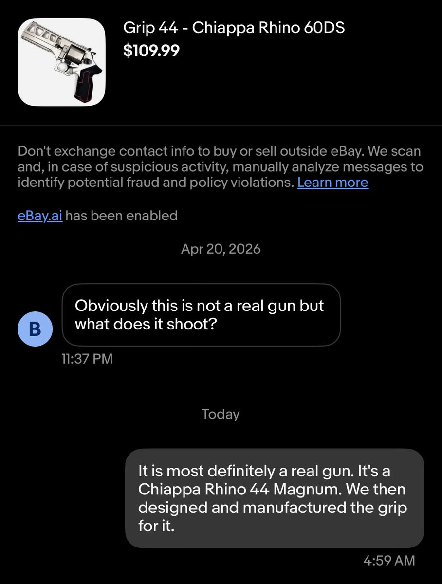 A comical exchange.
