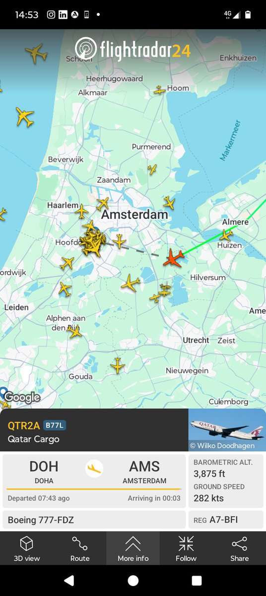 Cor10792734's tweet photo. Quatar teringlijers komen veel te laag over, jammer dat ze weer vliegen en Iran ze niet lekker heeft weten te raken..
Niet duur genoeg die kerosine waar geen cent belasting over betaald wordt
#vliegherrie #vervuilers #krimpschiphol #energiecrisis ❌✈️❌ https://t.co/ojAIlo9mGl