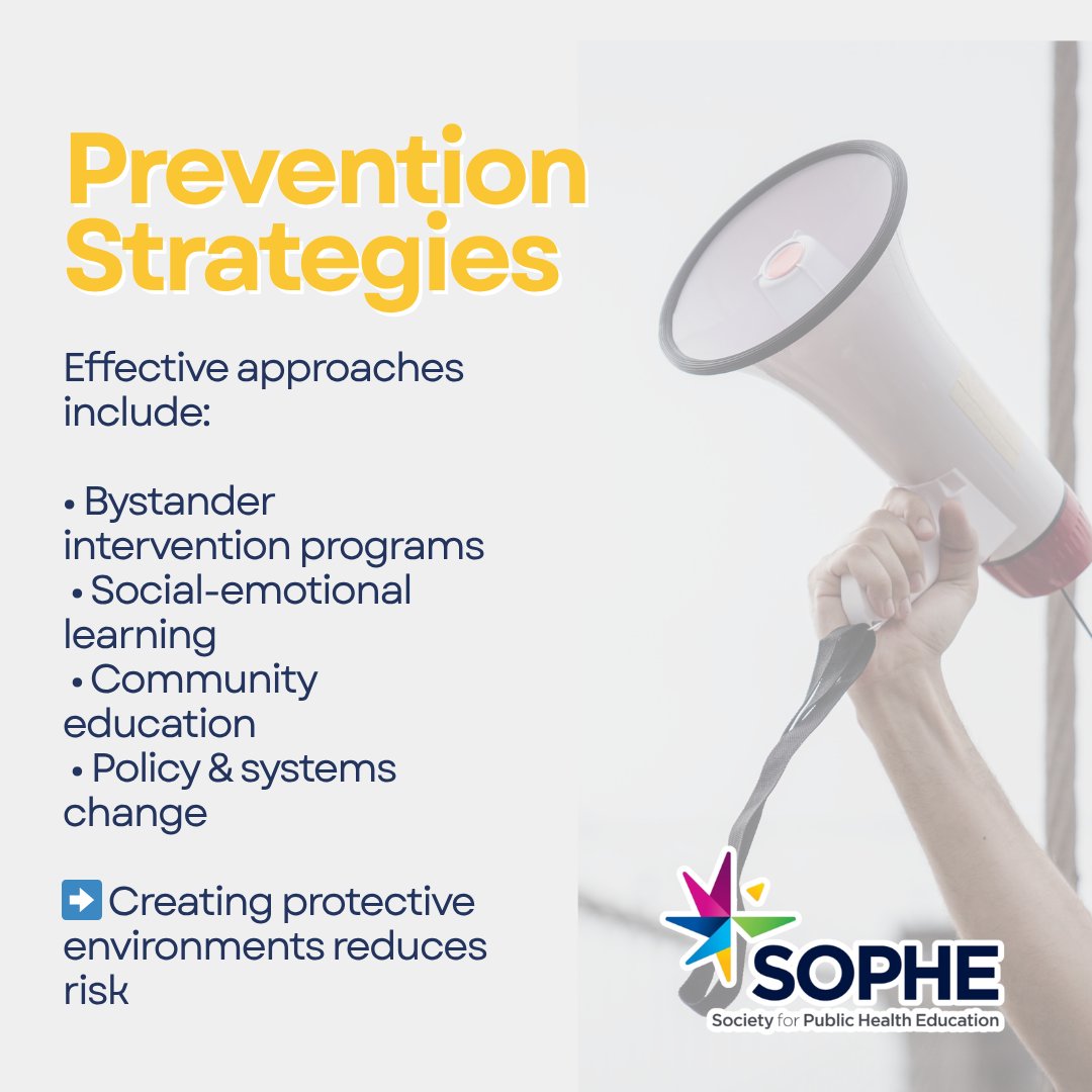 SOPHEtweets's tweet image. Sexual assault is more than individual harm—it’s a public health issue.

Prevention takes education, engagement, and systems that support safety and accountability.

#PublicHealth #ViolencePrevention
