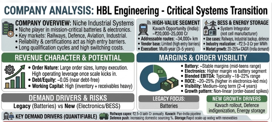 ValueEducator's tweet photo. A detailed thread on HBL Engineering — India’s Mission-Critical Electronics + Battery Play
#HBL #Defence #Railways #EnergyStorage #StockMarket
Like &amp; Retweet for better reach! https://t.co/hld7A9LQWQ