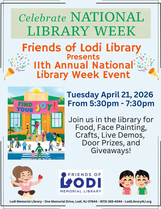 Tonight at the Lodi Library 5:30pm-7:30pm