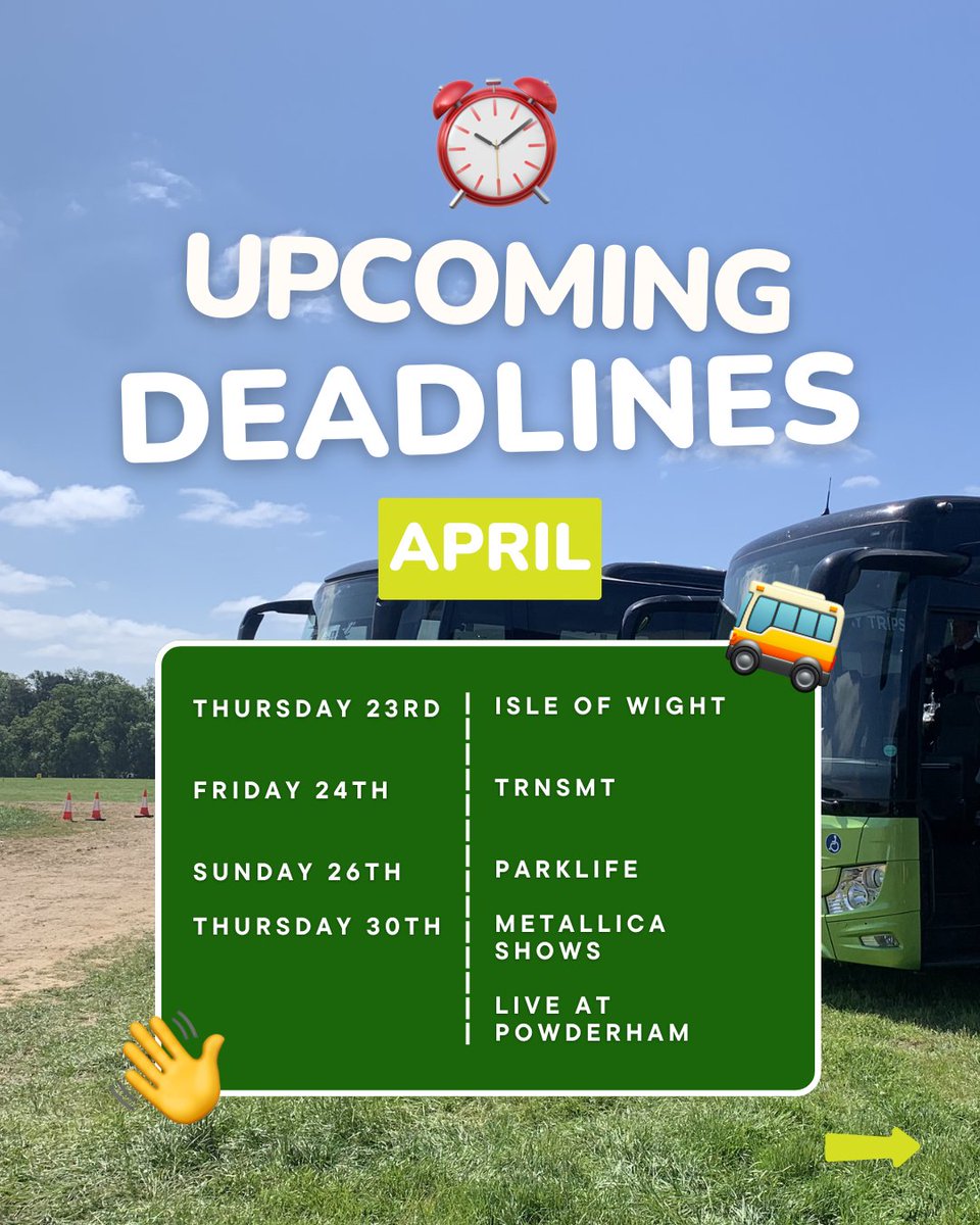 biggreencoach's tweet image. Don't leave sorting your travel plans till the last minute 🚨

Payment plans are only available when booking at least 8 weeks in advance.

Secure your day return or weekend travel with Big Green Coach now 🤝 biggreencoach.co.uk

#coachtravel #eventtravel #summerevents