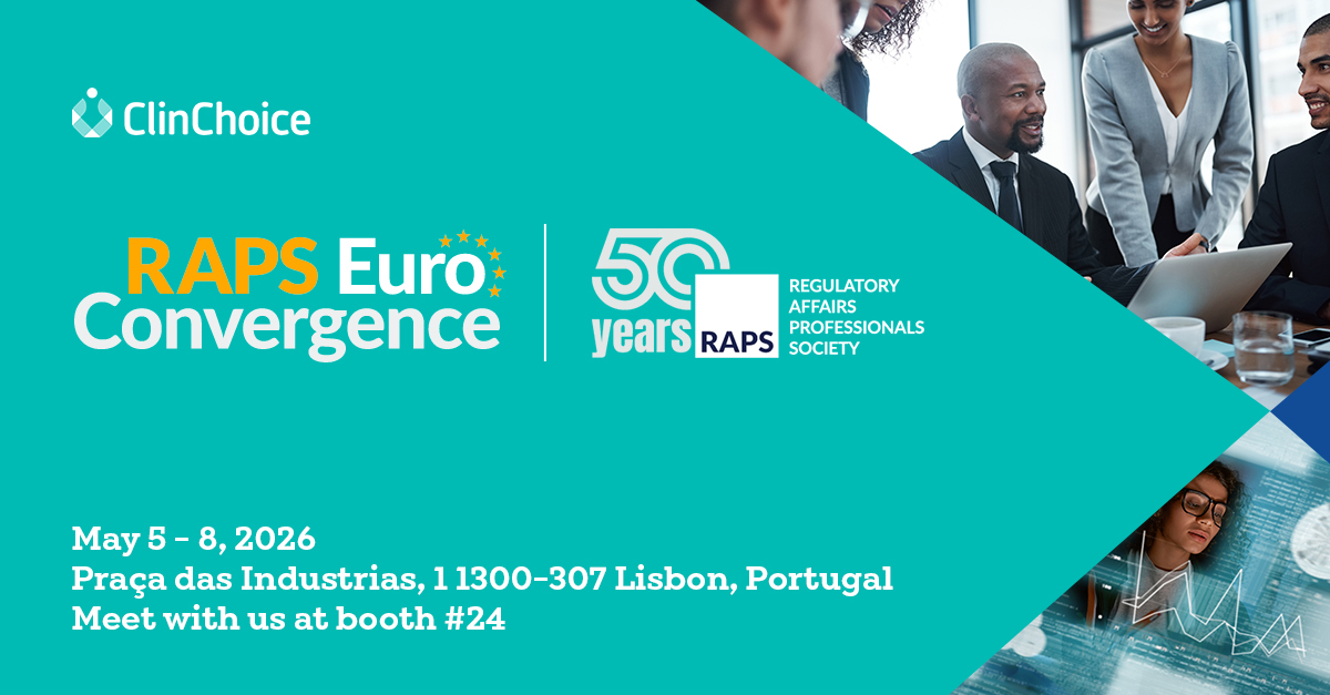 ClinChoice's tweet photo. If you are attending #RAPSEuroConvergence2026 be sure to stop by booth 24 and say hello to our team. 

Not attending? See where we are headed next:https://t.co/jxolwijWVr

#RegulatoryAffairs  #ClinChoice https://t.co/Mn0I2uE5GL