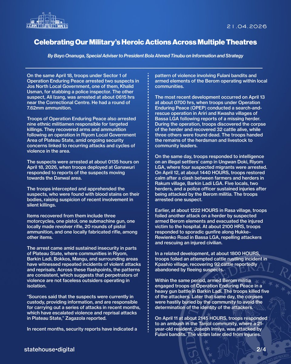 Presidency Nigeria tweet media