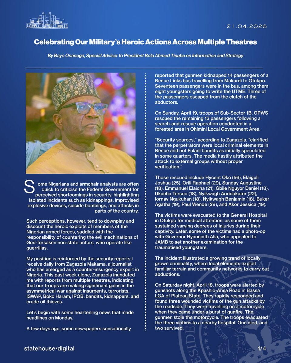 Presidency Nigeria tweet media