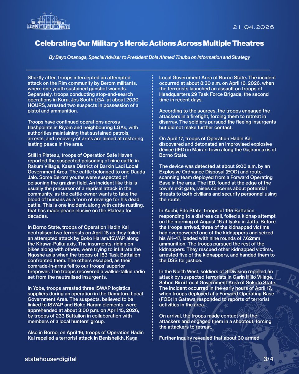 Presidency Nigeria tweet media