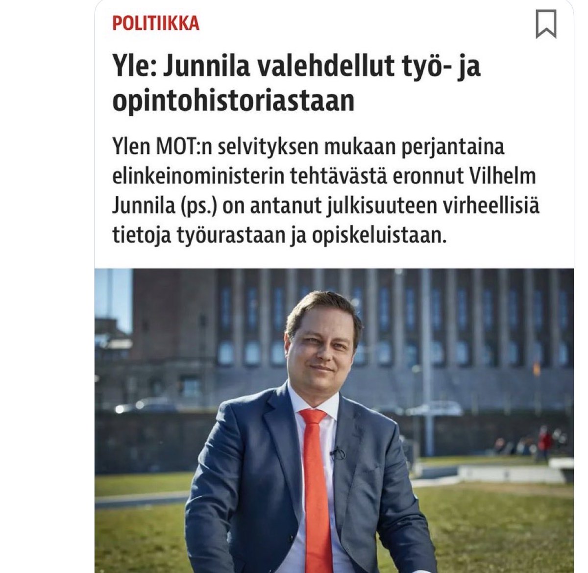 tempusultima's tweet image. Mikä uskottavuus on kansanedustaja Vilhelm Junnilalla?? Beats me…#oikeistopopulismi #vilhelmjunnila #persut