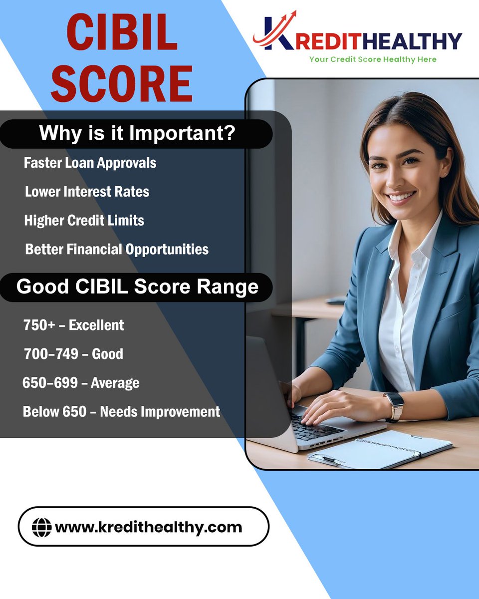 info86862's tweet image. Know Your CIBIL Score — KreditHealthy

Your CIBIL Score matters more than you think!

Fix it before your next loan application.
👉 kredithealthy.com

#CIBILScore #CreditScore #KreditHealthy #PersonalFinance