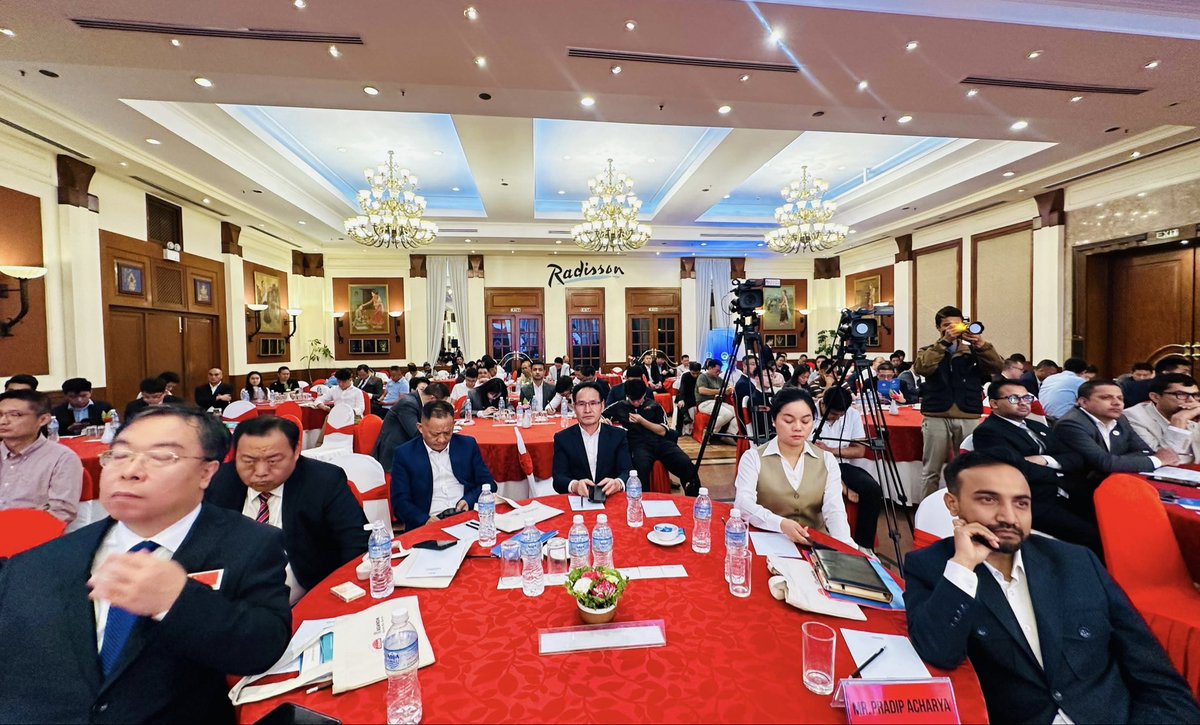 IBNOffice's tweet photo. Sushil Gyewali, Chief Executive Officer of the Investment Board Nepal, delivered a special speech at the Nepal China Enterprises Association 2026 Annual Meeting in Kathmandu.
#IBN #InvestInNepal #NepalChina #AnnualMeeting https://t.co/uNuVtlVM5H