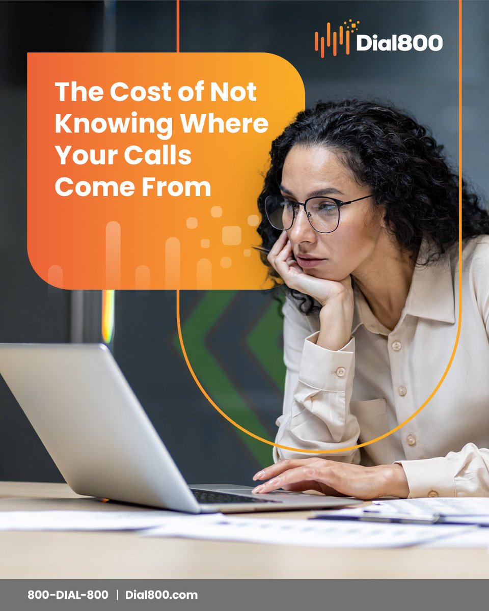 Dial800's tweet photo. If you can’t connect inbound calls to the marketing campaigns driving them, you’re left guessing:

Dial800 helps you track every call back to its source so you can make smarter, faster decisions with confidence. Learn more now: https://t.co/y5MWLx5rJY https://t.co/8qCdTY7e7K