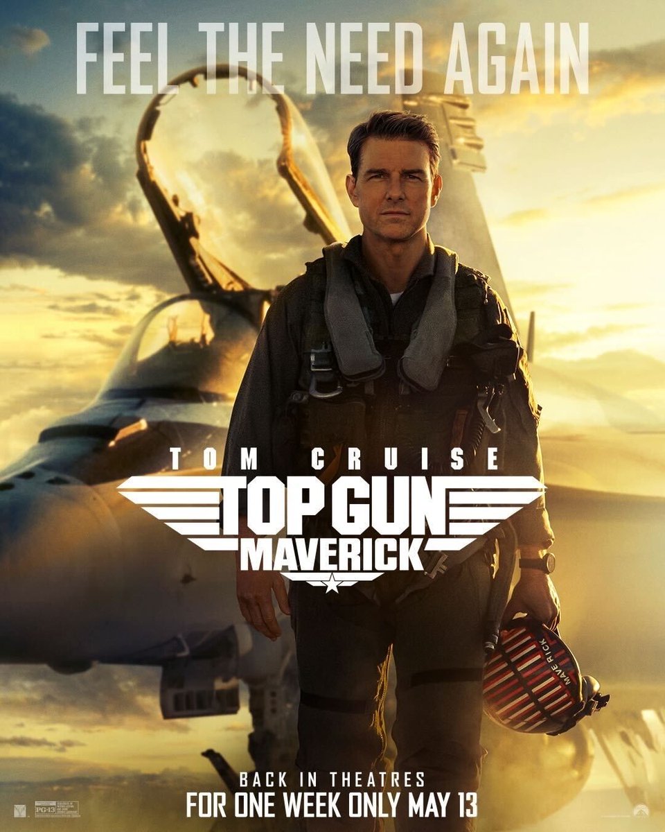 GilbertoBrenis's tweet photo. #TomCruise anuncia el regreso de #TopGun y #TopGunMaverick a los cines solamente por una semana el 13 de mayo.
Así celebran 40 años del estreno del primer filme. https://t.co/wEmp1cBjaK