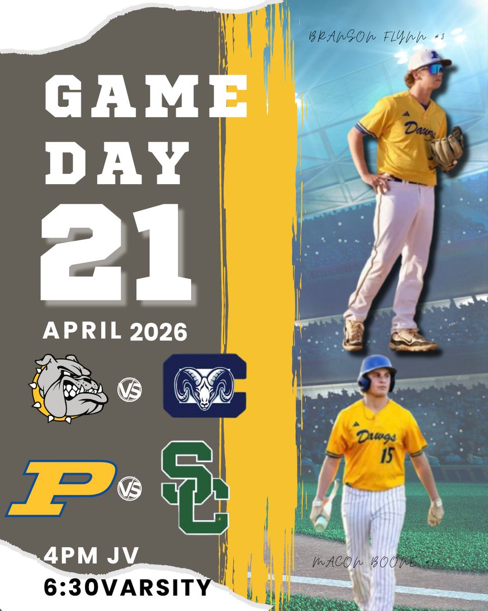 PHS_NCbaseball's tweet photo. It's Game Day. JVs taking on Cleveland at 4 with the Varsity taking on Spring Creek at 6:30. Come out and support your DAWGS!!! https://t.co/UsuVH8l8fp