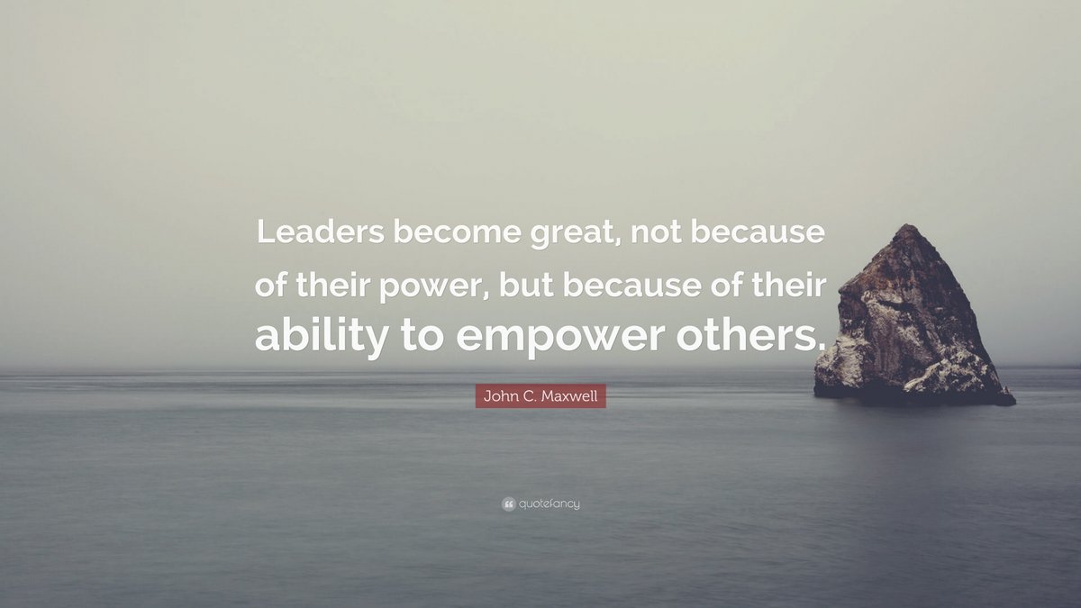 wealth_path's tweet image. “Leaders become great not because of their power, but because of their ability to empower others.” — John C. Maxwell #leader #success
