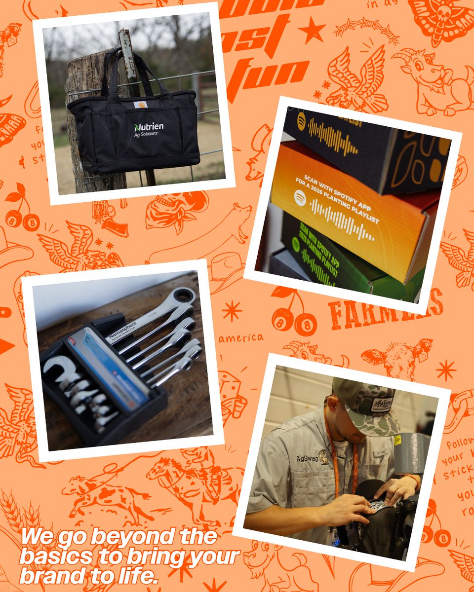 TheAgSwag's tweet photo. AgSwag is BOLD.💥

We’re always thinking of new ways to help your brand stand out. From unique designs to innovative products, we’ll make sure your company is ahead of the game. https://t.co/faDSBX9ahf