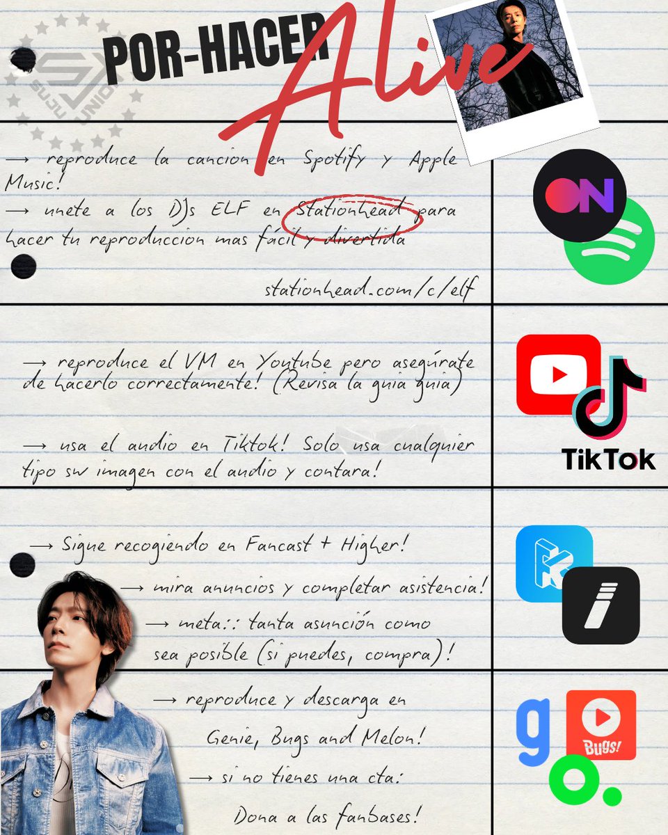 Suju_Union's tweet photo. 📝 LISTA DE TAREAS DE HAERISE 📝

💡 ¡Recordatorio! No olvides:

1.) ¡Reproduce el video musical en YouTube!

2.) ¡Usa el audio en TikTok! Puedes usar cualquier imagen, no tiene que ser un video.

3.) ¡Escúchalo en Spotify (únete al canal ELF en Stationhead)!

4.) ¡Mira tantos anuncios como puedas en Fancast y Higher! Las votaciones comenzarán pronto.

🔗 https://t.co/YzvMyAIiqr

RISE AND SHINE DONGHAE

#Donghae1stSoloAlbum
#동해의_빛나는_첫솔로_앨범