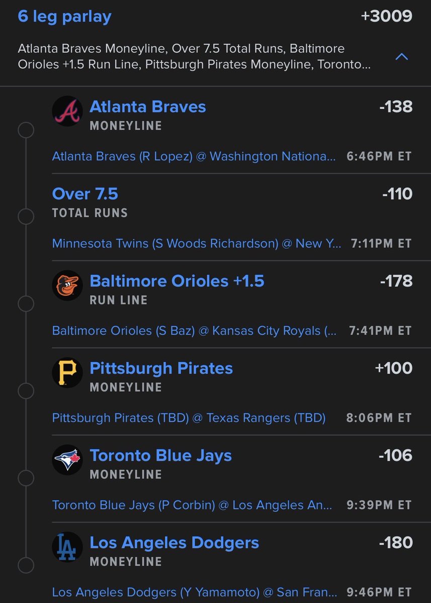 Lottolocks's tweet image. TUESDAY #MLB SCRIPT ⚾️ 👀 

@Playbook (link to tail in comments 🔗)