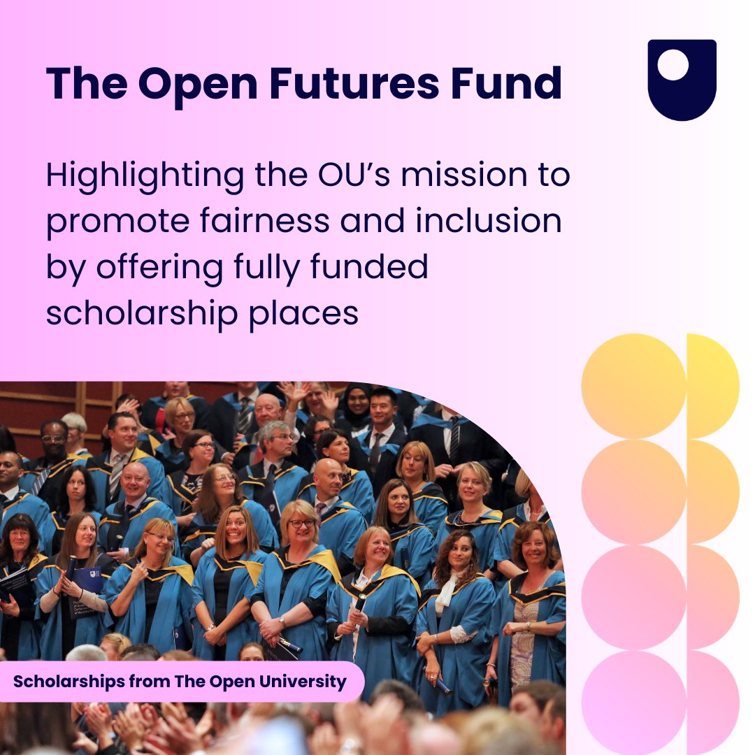 OUBSchool's tweet photo. Thinking about studying at The Open University?

Applications for 2026/2027 scholarship opportunities are officially open 🎓

Explore all available scholarships and check if you're eligible to apply:
https://t.co/B6737bdkiP https://t.co/wc5kwtUVi0