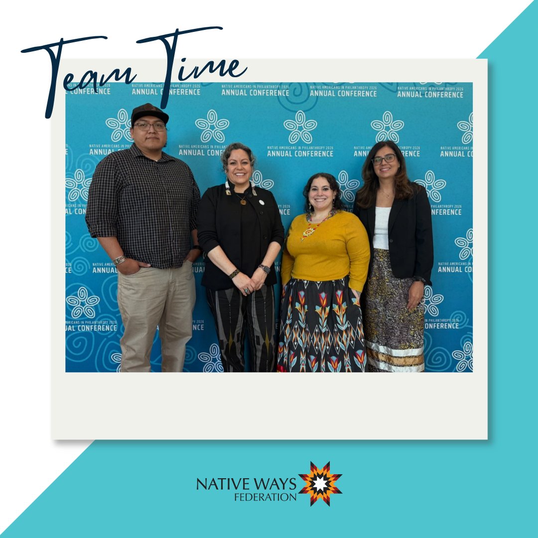 native_ways's tweet image. Brains buzzing, hearts full, and spirits lifted!  

At the 2026 Native Americans in Philanthropy Conference, we shared, learned, and celebrated what it means to power Native-led change. 

#NativeNonprofits #NativeLed #NAPConference2026